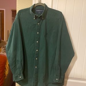 Ralph Lauren brushed cotton longsleeved button down shirt. Size L